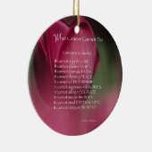 がんによる支援、がんでは不可能なこと、花 セラミックオーナメント (右)