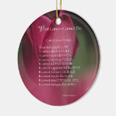 がんによる支援、がんでは不可能なこと、花 セラミックオーナメント (左)