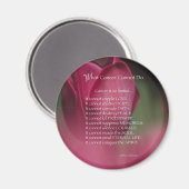 がんによる支援、がんでは不可能なこと、花 マグネット (正面/裏面)