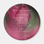 がんによる支援、がんでは不可能なこと、花 マグネット (正面)