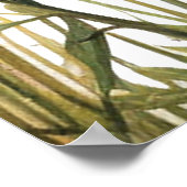 がんによる野生花のタイポグラフの促進 ポスター (角)