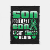 がんに単独で胆管がんと闘わせないこと フリースブランケット (正面)