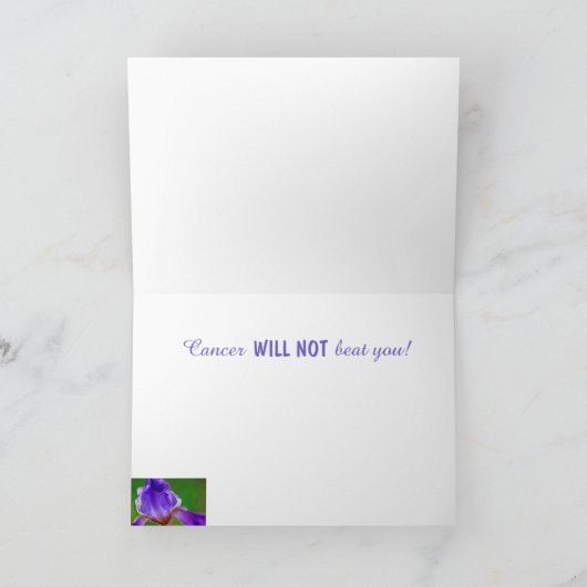 がんに対する希望と支持虹彩 カード (内部)