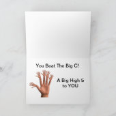 がんに打ち勝てたことおめでとう カード (内部)