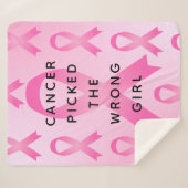 がんに負けない ピンクリボン シェルパブランケット (正面(横))