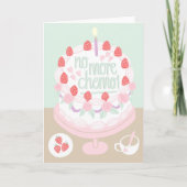 がんのがん勇気付けられるモチベーションをピンクにする カード (正面)