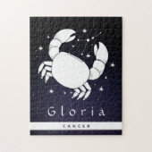 がんのシンボル 十二星座 誕生日 星のサイン 名前 月 ジグソーパズル (縦)