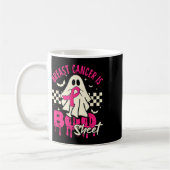  がんの幽霊 ハロウィン 乳がん意識向上 コーヒーマグカップ (左)