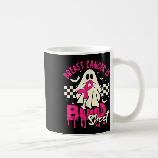  がんの幽霊 ハロウィン 乳がん意識向上 コーヒーマグカップ (右)