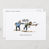 がんの恥ずかしさをユーモアで乗り越える がんのポストカード (正面/裏面)