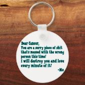 がんの手紙 キーホルダー (正面)