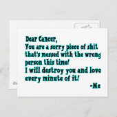 がんの手紙 ポストカード (正面/裏面)