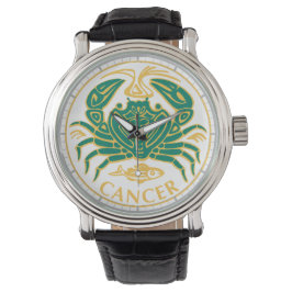 がんの〔占星術の〕十二宮図 腕時計
