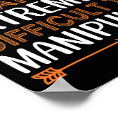 がんは世界を支配することは非常に難しい ポスター (角)