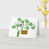 がんは樹木梟では生きない カード (黄色い花)