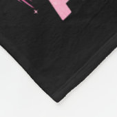 がんは私が乳がんを計画したことのない旅である フリースブランケット (角)