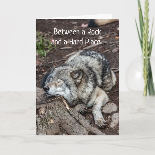 がんは、進退窮まった状態 カード (正面)