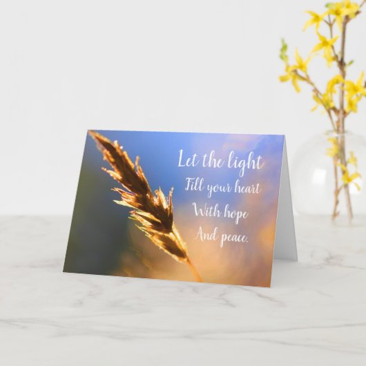 がんや重篤な病気で良くなる カード (黄色い花)