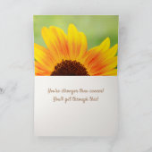 がんよりも強いひまわり カード (内部)