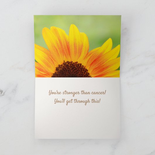 がんよりも強いひまわり カード (内部)