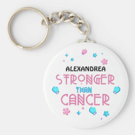 がんよりも強い |がんを克服したカスタム人 キーホルダー