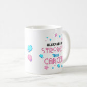 がんよりも強い |がんを克服したカスタム人 コーヒーマグカップ (正面右)