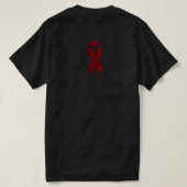 がんよりも強い - ボールドアウェアネス ウォリアー Tシャツ (デザイン裏面)