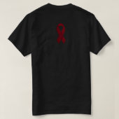 がんよりも強い - ボールドアウェアネス ウォリアー Tシャツ (デザイン裏面)