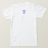 *がんよりも強い 励ましのTシャツ – 希望 Tシャツ (デザイン裏面)