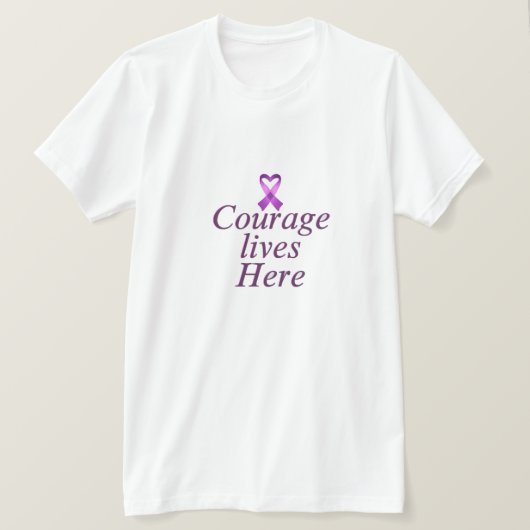 がんより強い 励ましのTシャツ – 希望  Tシャツ (デザイン正面)