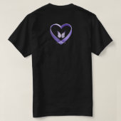 がんより強い　励ましのTシャツ – 希望 Tシャツ (デザイン裏面)