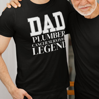 がんを克服したパパ、配管工の父の贈り物、生存者 Tシャツ