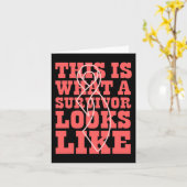 がんを克服した世界がん日ギフトピンクリボン カード (黄色い花)