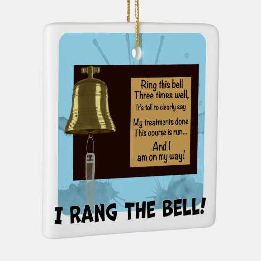 がんを克服した人のベルが日付を表示する セラミックオーナメント (右)