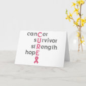 がんを克服した人 カード (黄色い花)