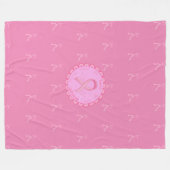 がんを克服した人 フリースブランケット (正面(横))