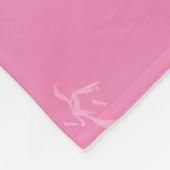 がんを克服した人 フリースブランケット (角)