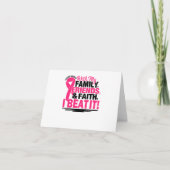 がんを克服した信仰の友人家族 招待状 (正面)