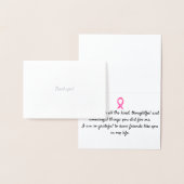 がんを克服した友人に感謝する 箔カード (ディスプレー)