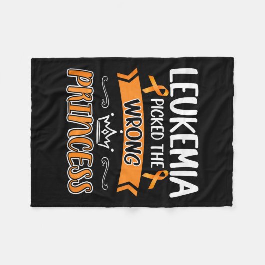 がんを克服した戦士の女の子が白血病発生率と闘う フリースブランケット (正面(横))