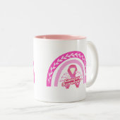 がんを克服した者に対する贈与 ツートーンマグカップ (正面右)