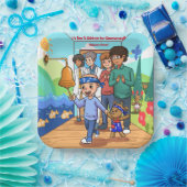 がんを克服した記念日のパーティープレート ペーパープレート (パーティー)