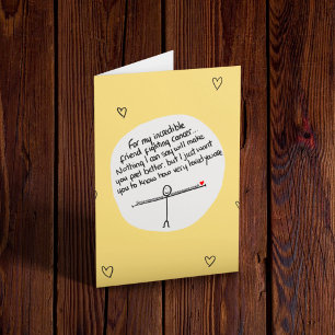 がんを経験している友人 カード