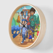 がんを除いた生存者の壁時計 壁時計 (傾斜)