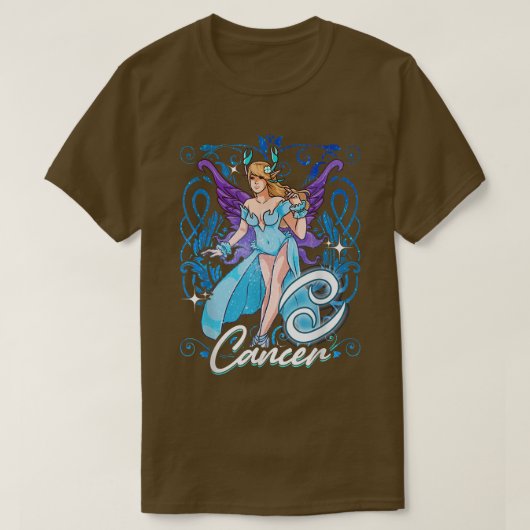 がんアニメ誕生日妖精ががん Tシャツ (デザイン正面)