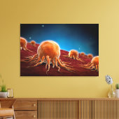 がんウイルスの概念像3 キャンバスプリント (インサイチュ (リビング))