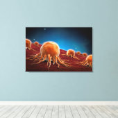 がんウイルスの概念像3 キャンバスプリント (インサイチュ (ウッドフロア))