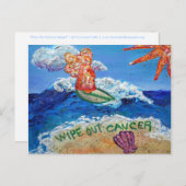 がんエンジェルはがきを消す ポストカード (正面/裏面)