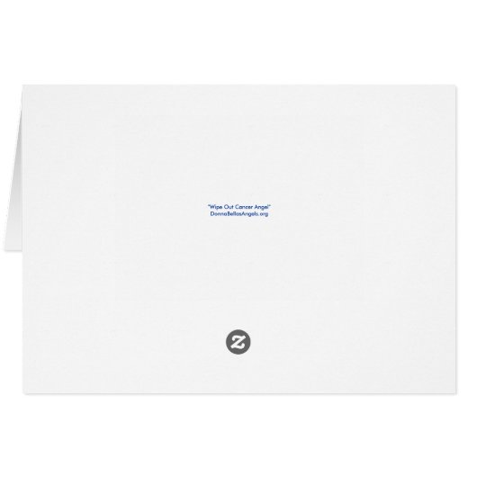 がんエンジェルアートのグリーティングカスタムカードを消去する (裏面横)