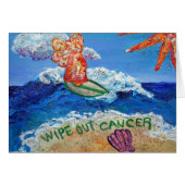 がんエンジェルアートのグリーティングカスタムカードを消去する (正面横)